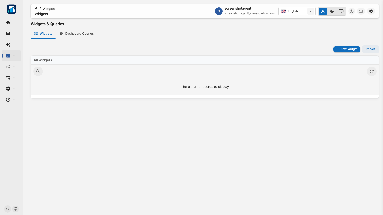 Widgets and Queries library